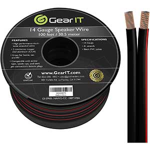 GearIT Car Speaker Wire | 14 AWG Gauge | 100 Feet