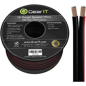 GearIT Speaker Wire Gauge for Home Theater | CCA Conductor