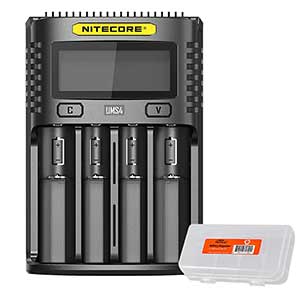 Nitecore UMS4 21700 Battery Charger | Multiple USB Inputs