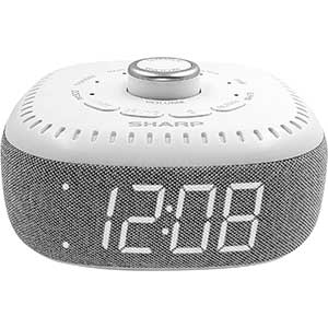 Sharp Sound Machine Alarm Clock with Bluetooth Speaker
